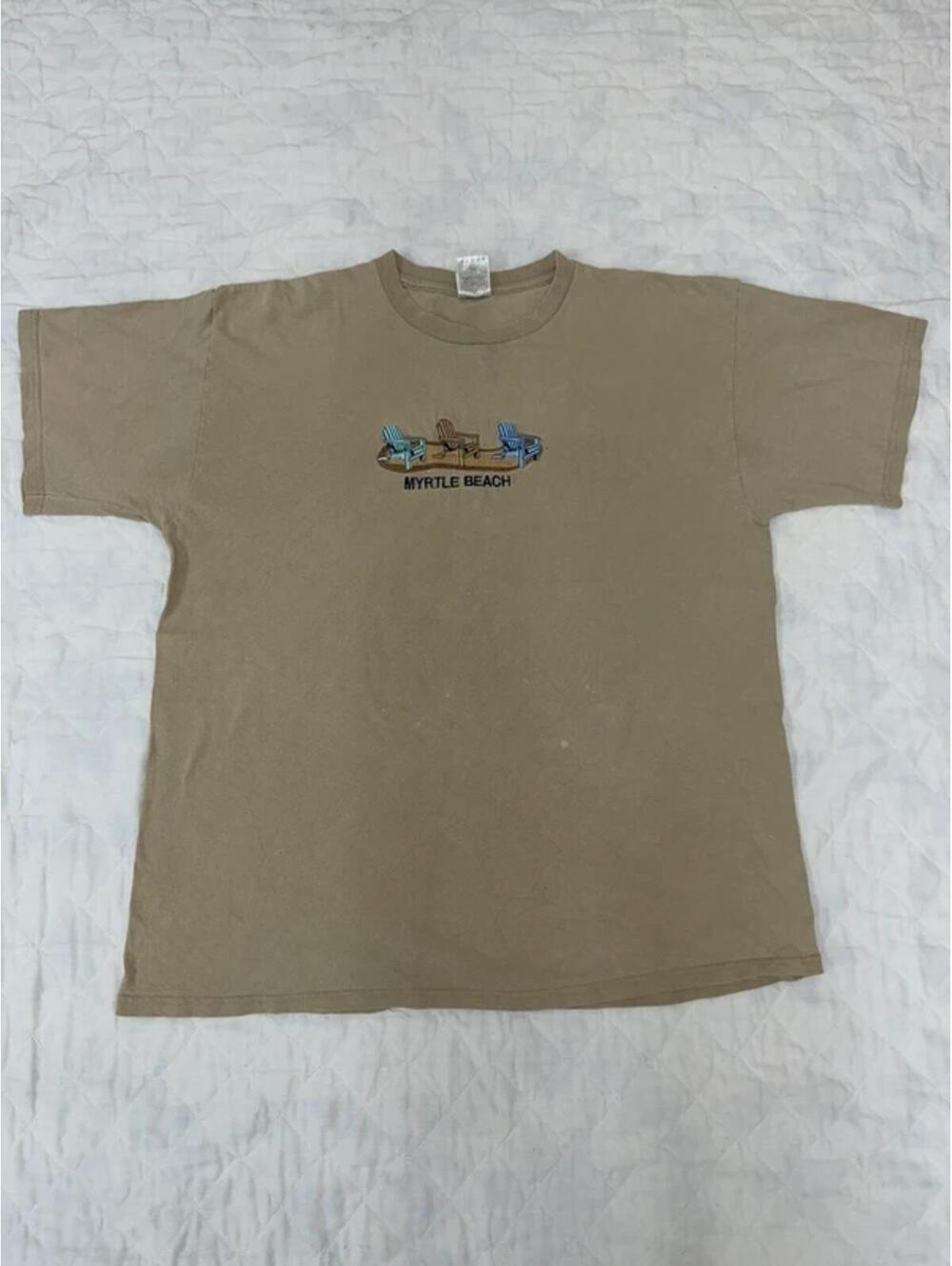 Vintage 90s Myrtle Beach Embroidered Graphic Tee